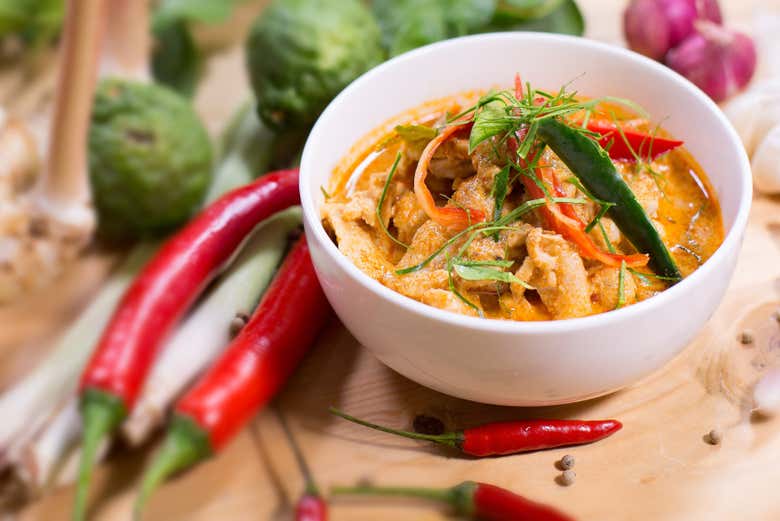 Clase de cocina tailandesa en Khao Lak