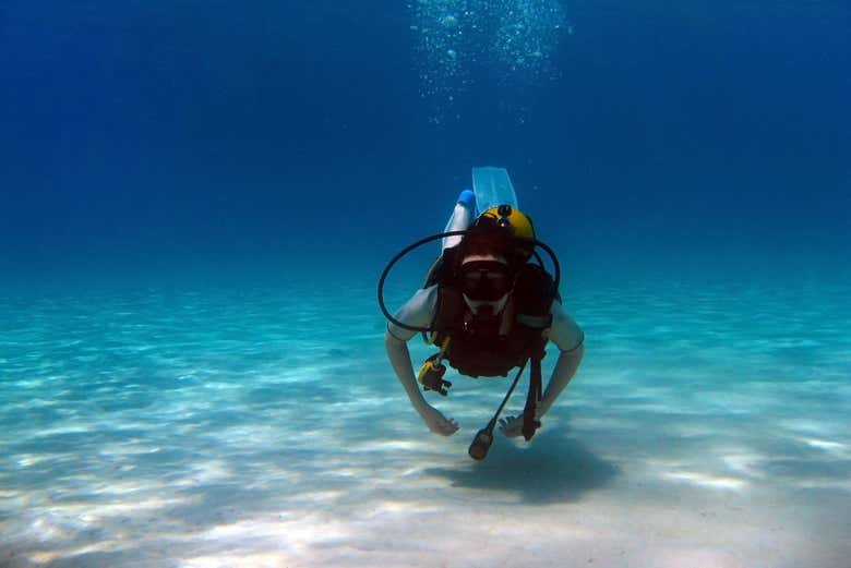 Bautismo de buceo en Moalboal