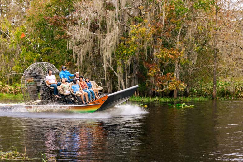 Paseo en aerodeslizador por los Everglades