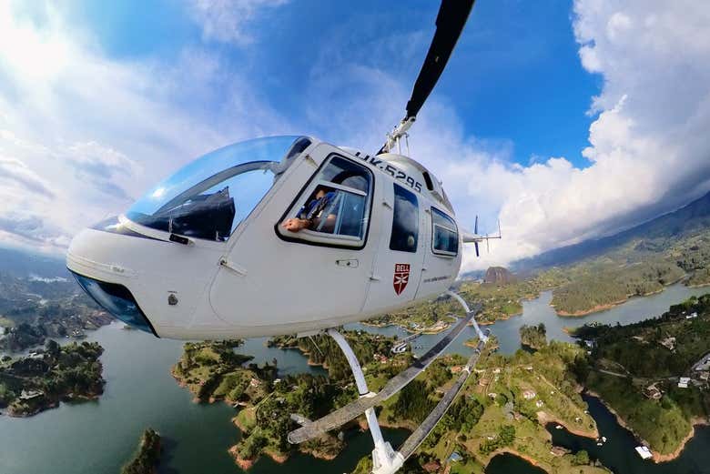 Paseo en helicóptero por Guatapé