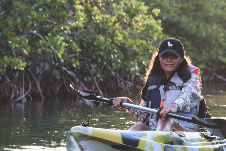 Tour en kayak por la laguna Nichupté