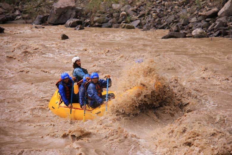 Rafting en el río Mendoza