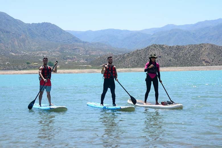 Paddle surf en el embalse Potrerillos