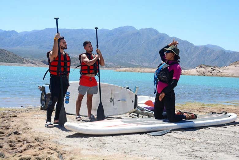 Paddle surf en el embalse Potrerillos