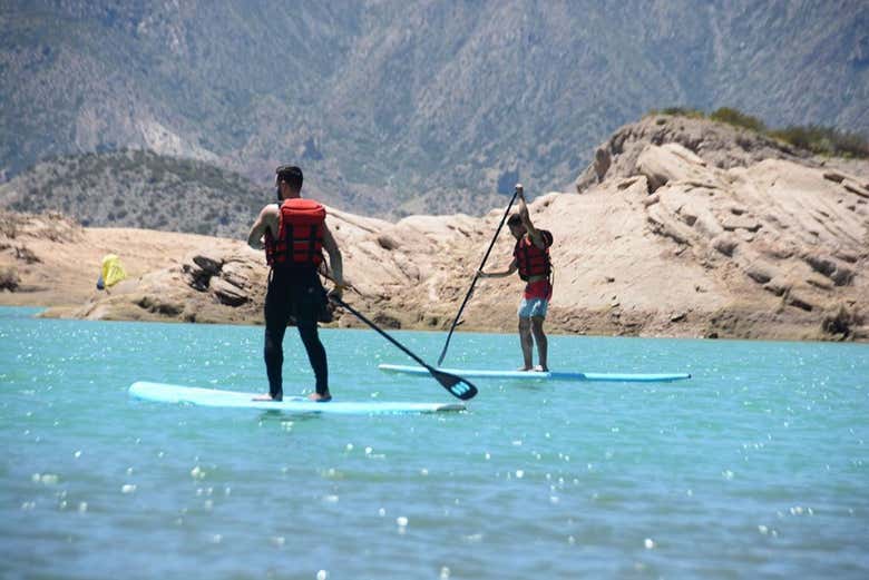 Paddle surf en el embalse Potrerillos