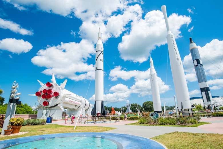 Entrada al Centro Espacial Kennedy