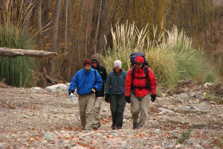 Trekking de iniciación en Potrerillos