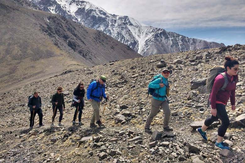 Trekking de iniciación en Potrerillos