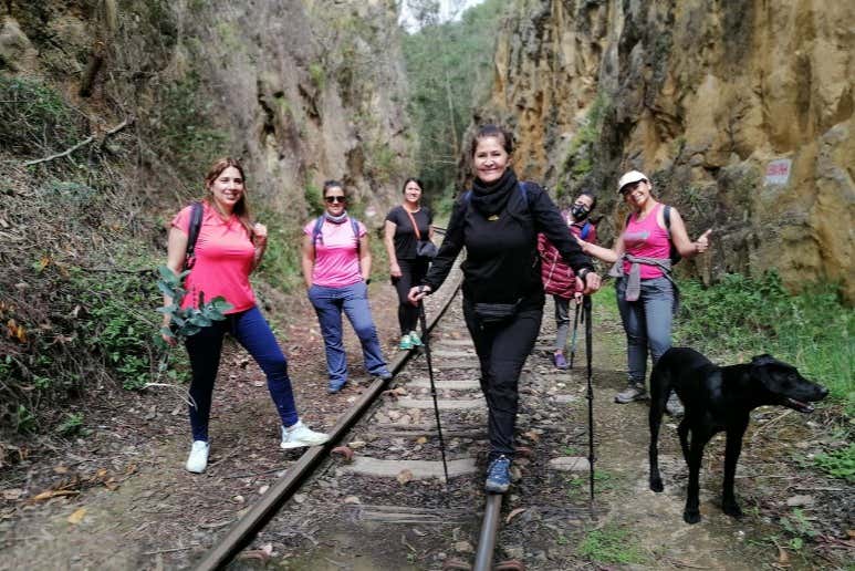 Escalada, rápel y bicicleta en las Rocas de Suesca
