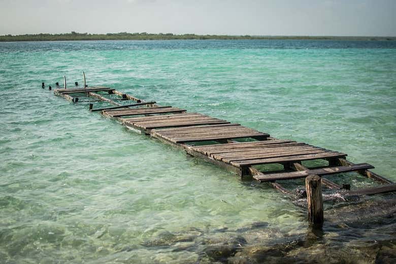 Paseo en velero por la laguna Bacalar