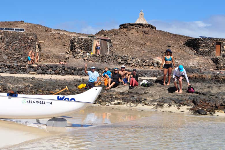 Excursión a la isla de Lobos en kayak