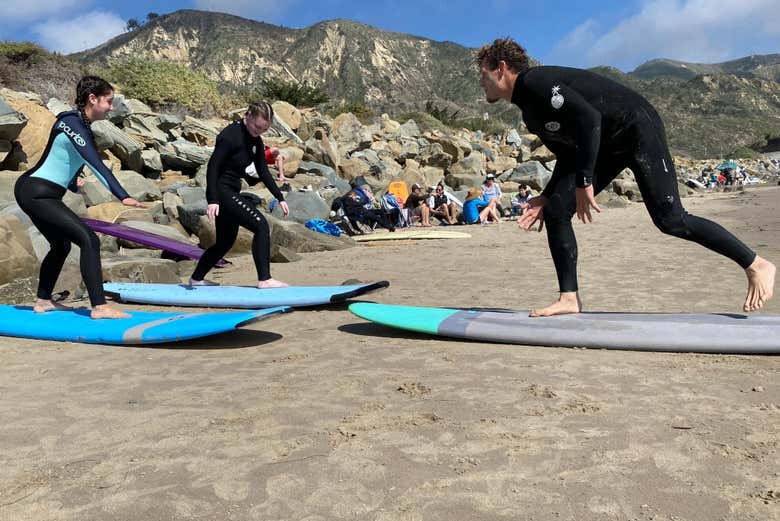 Curso privado de surf en Santa Bárbara - Galería 1