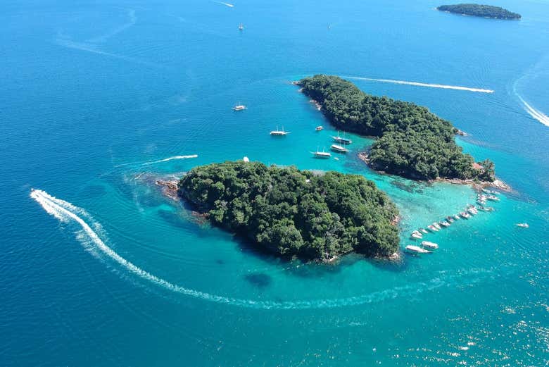 Paseo en barco por Lagoa Azul + Playas de Ilha Grande