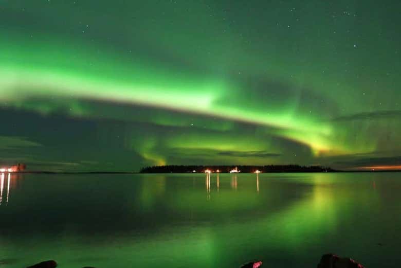 Tour de la aurora boreal por Luleå