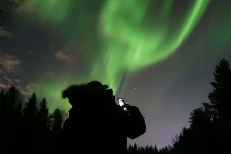 Tour de la aurora boreal por Luleå