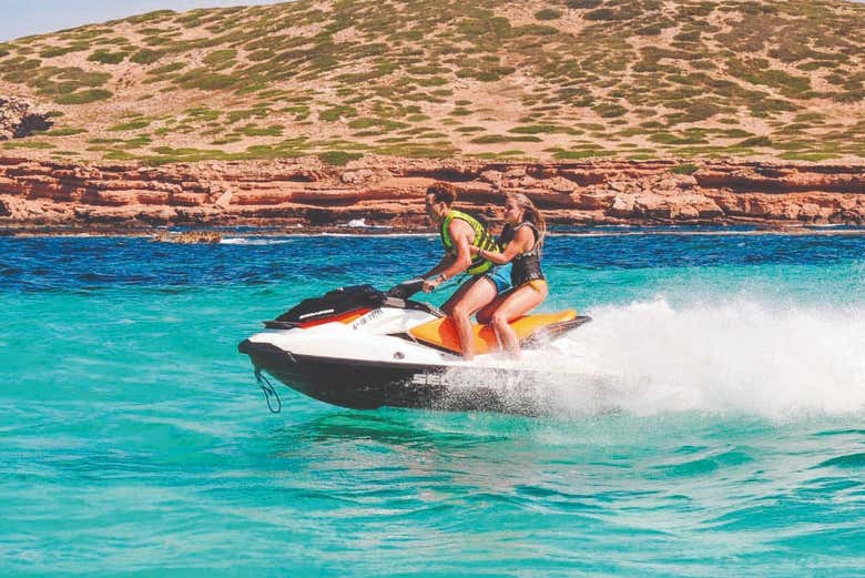 Tour en moto de agua por la bahía de Palma
