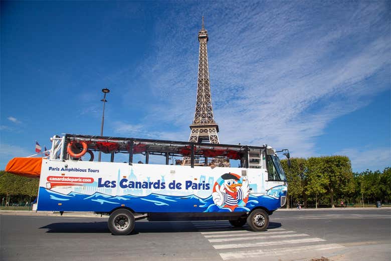 Tour en autobús anfibio por París