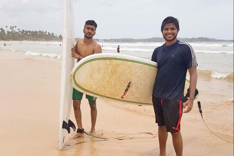 Surf en Weligama