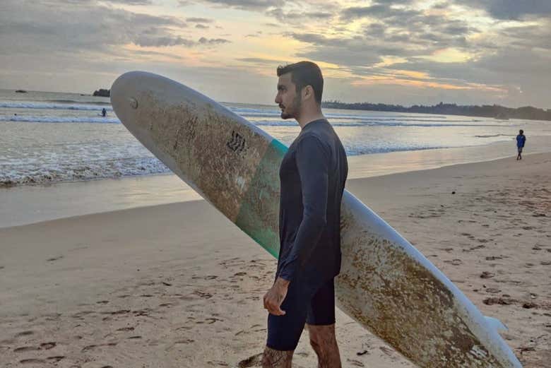 Surf en Weligama