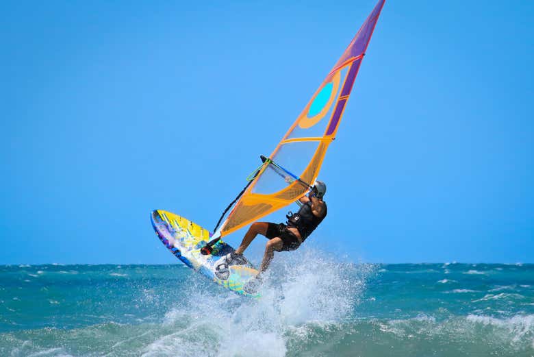 Curso de windsurf en Bentota