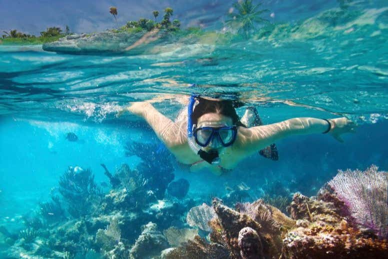 Snorkel en Unawatuna