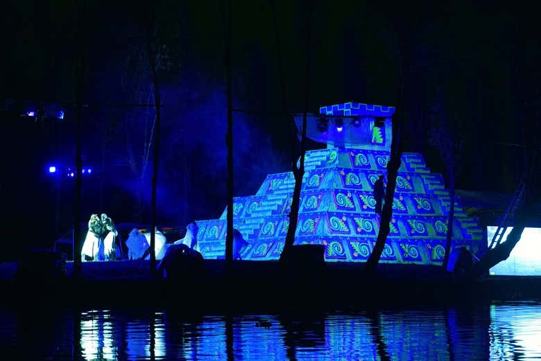 Espectáculo de la leyenda de la Llorona en Xochimilco