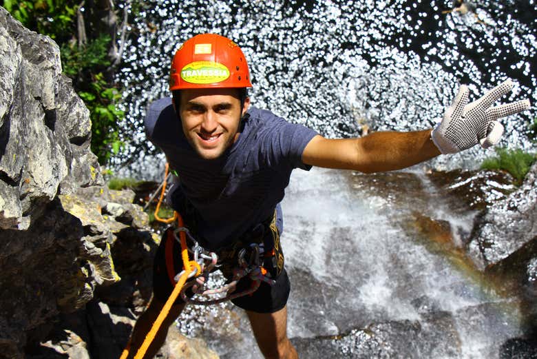 Rápel en la cascada Almécegas
