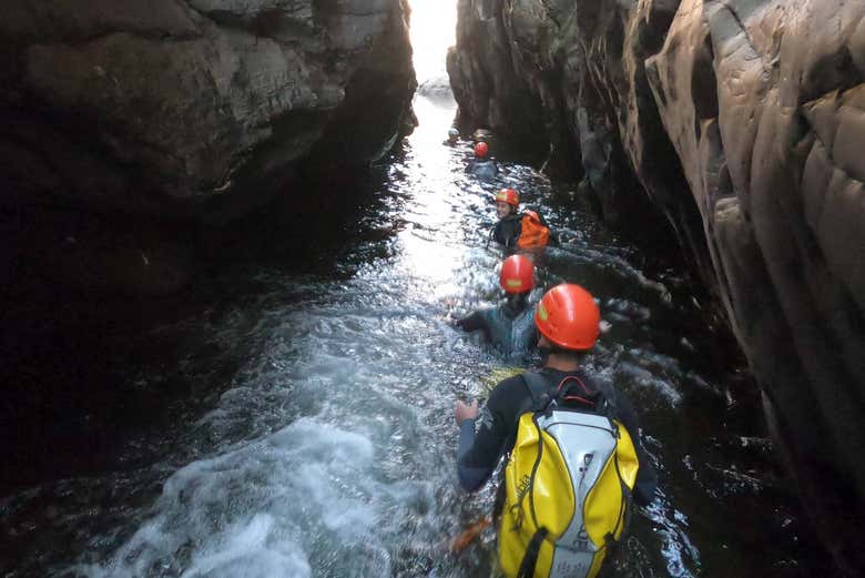 Barranquismo en el Salto do Raizama