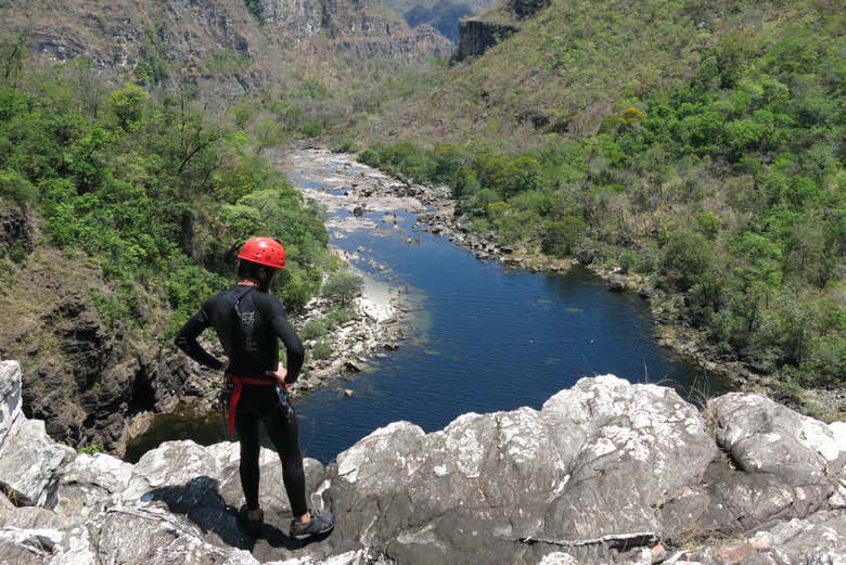 Barranquismo en la Chapada dos Veadeiros