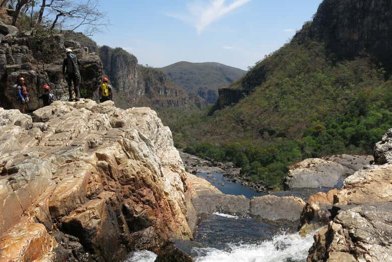 Barranquismo en la Chapada dos Veadeiros