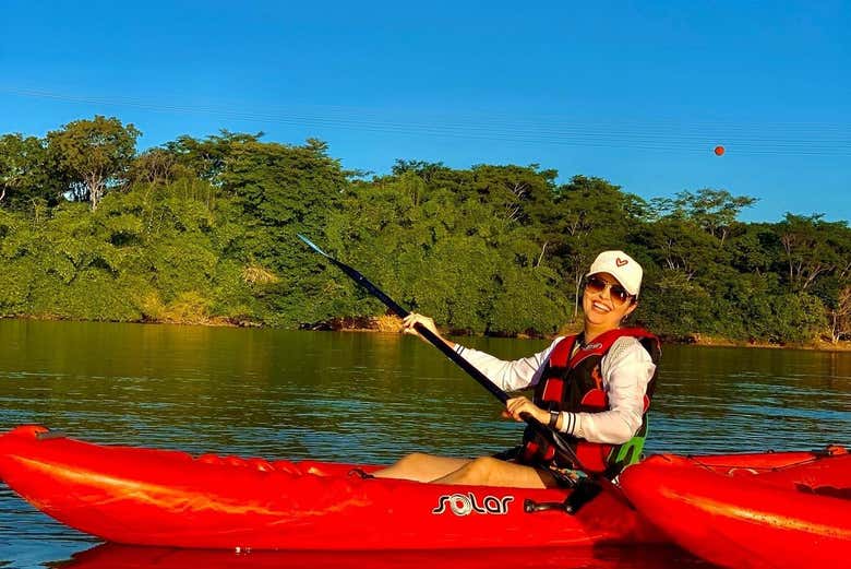Tour en kayak por el río Parnaíba al atardecer