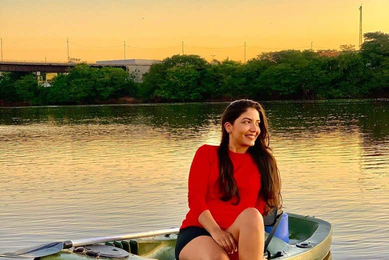 Tour en kayak por el río Parnaíba al atardecer