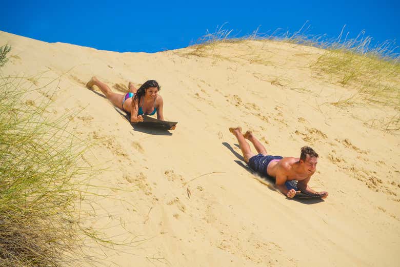 Sandboarding en las dunas de Alexandria + Paseo en barco
