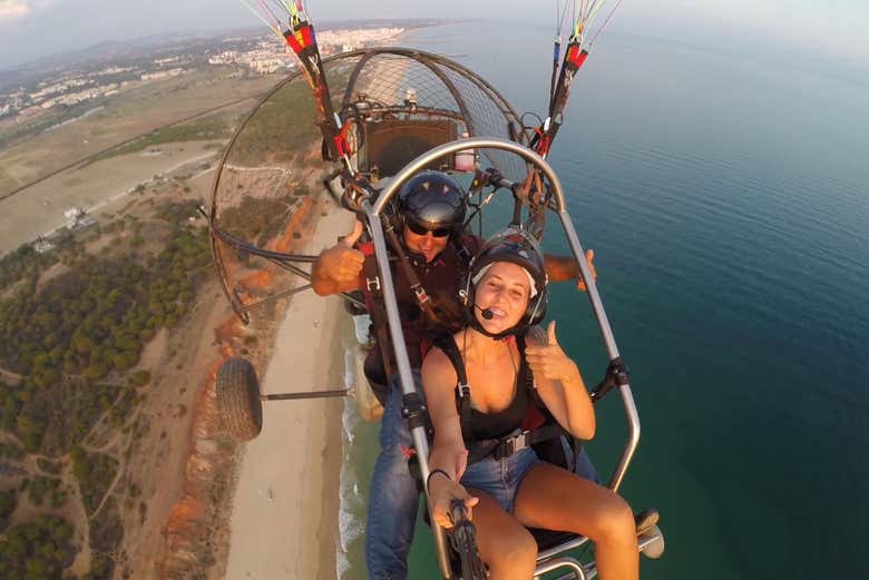 Vuelo en paramotor por el Algarve