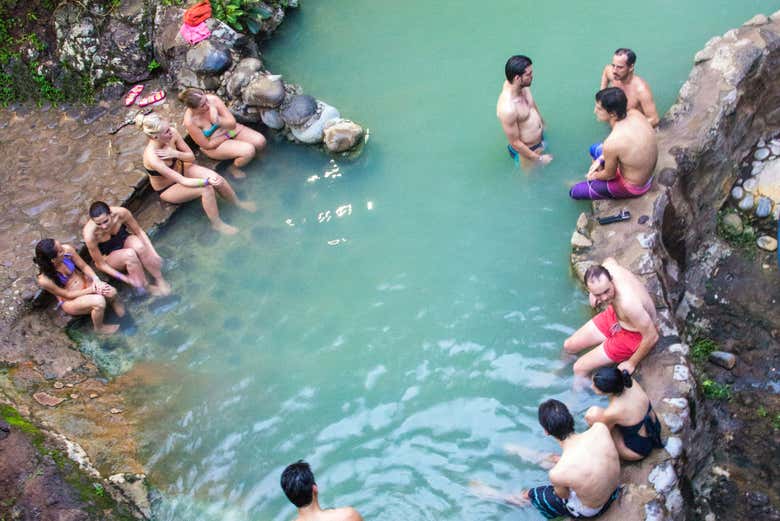 Entrada a las aguas termales de Río Negro