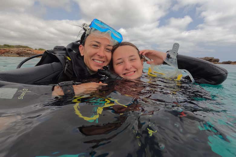 Bautismo de buceo en Son Xoriguer