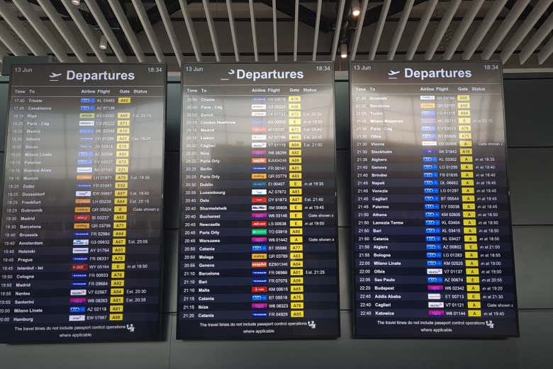 Autobús entre Civitavecchia y el aeropuerto de Fiumicino