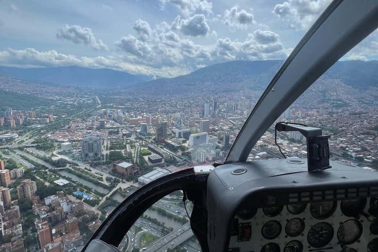 Paseo privado en helicóptero por Medellín