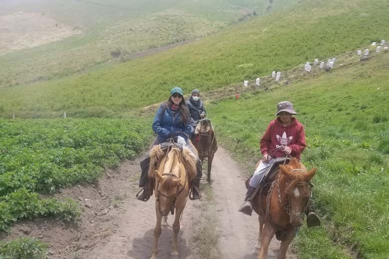 Paseo a caballo por Cruz de Mayo, San Antonio y Rumipamba