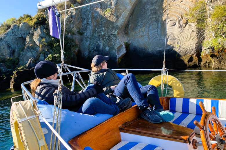 Paseo en barco por el lago Taupo