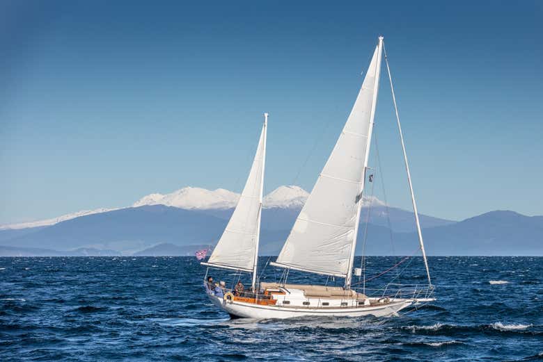 Paseo en barco por el lago Taupo