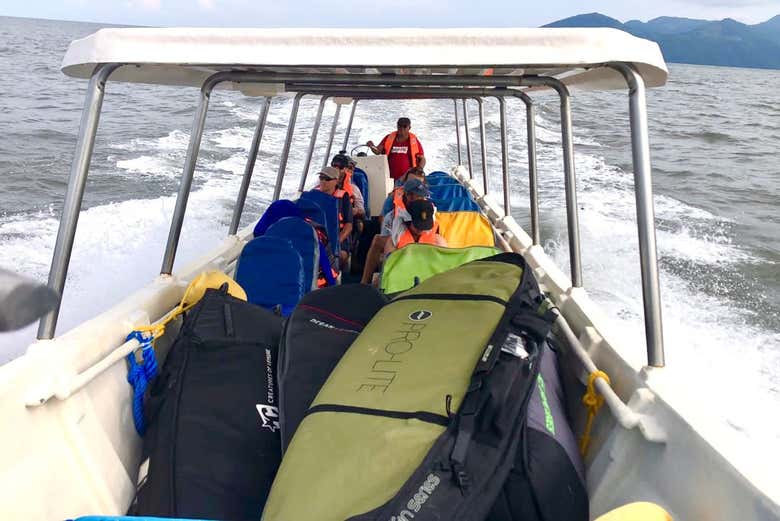 Traslado hasta Potosí en lancha rápida por el Golfo de Fonseca