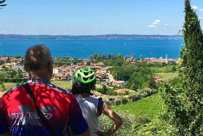 Tour en bicicleta eléctrica por los viñedos de Lazise + Cata de vino