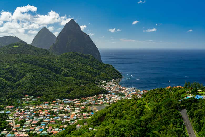 Tour por la costa oeste de Santa Lucía