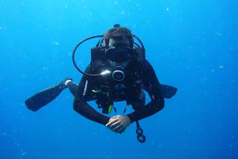 Bautismo de buceo en Hikkaduwa