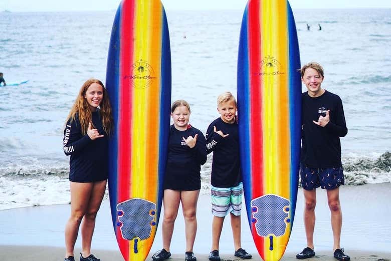 Curso privado de surf en Maui