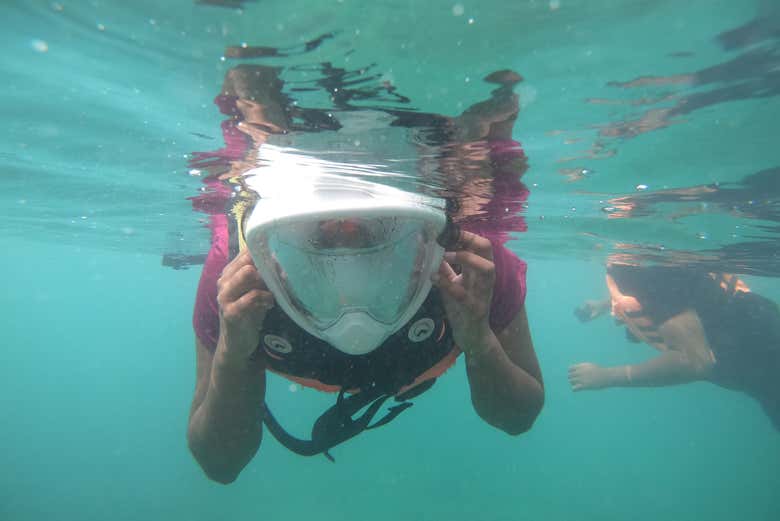Snorkel en Hikkaduwa