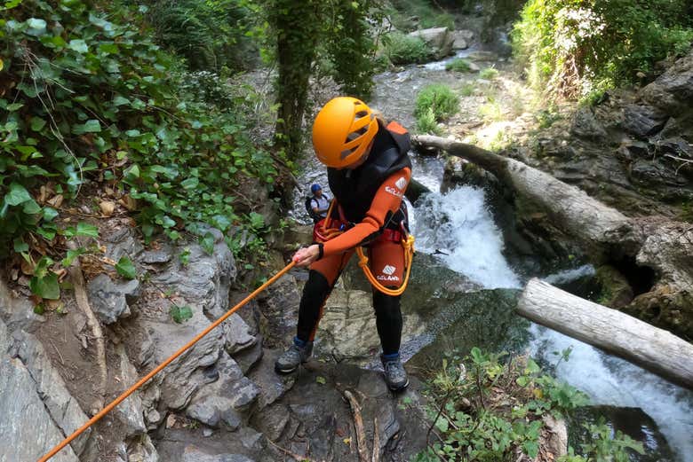Barranquismo en la Sima del Diablo