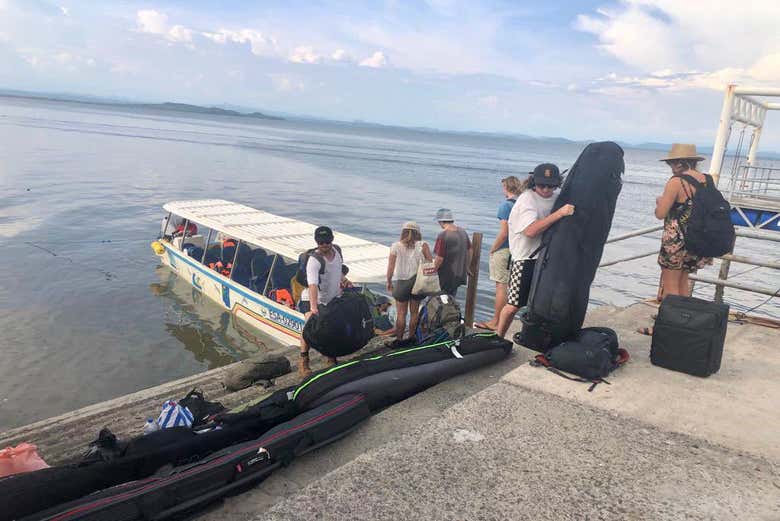 Traslado hasta La Unión en lancha rápida por el Golfo de Fonseca
