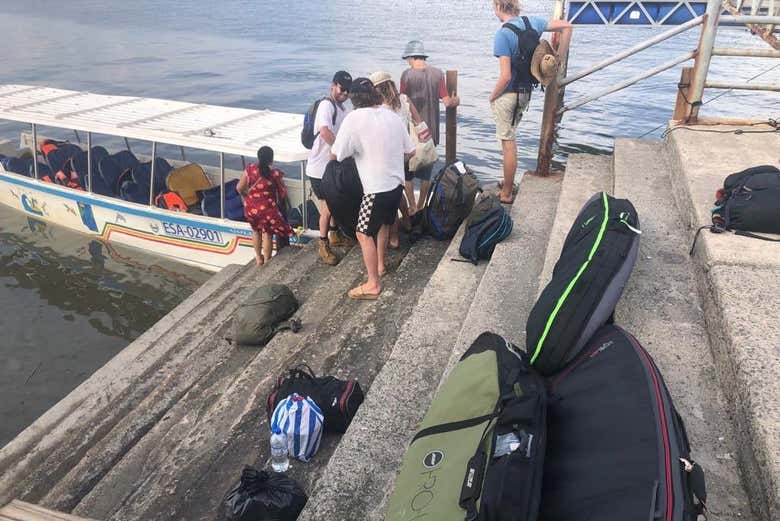 Traslado hasta La Unión en lancha rápida por el Golfo de Fonseca